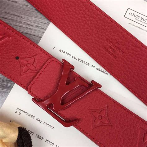 all red louis vuitton belt|original lv belt.